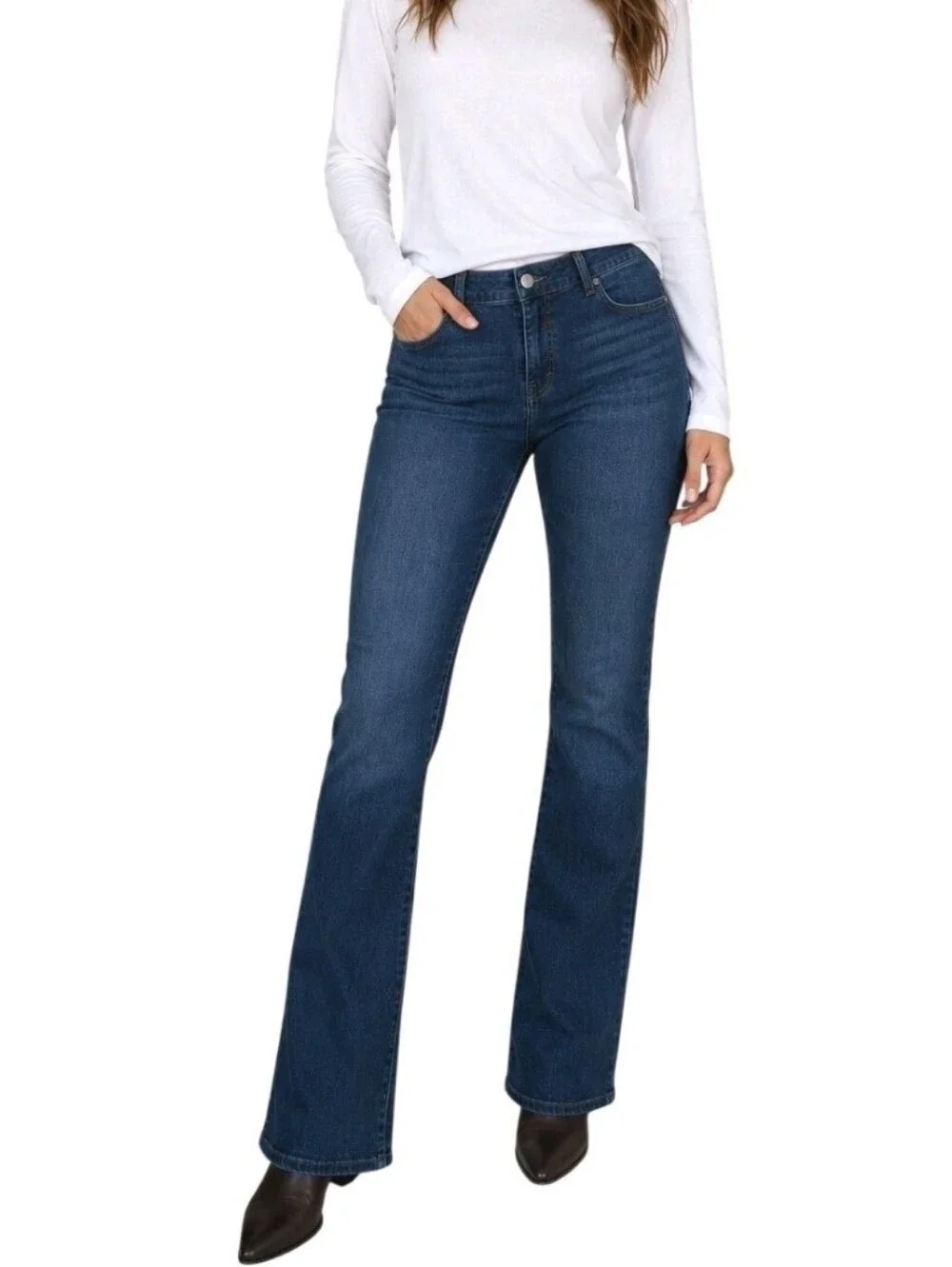 KUT From The Kloth Womens Size 12 Natalie High Rise Bootcut Stretch Denim Jeans.